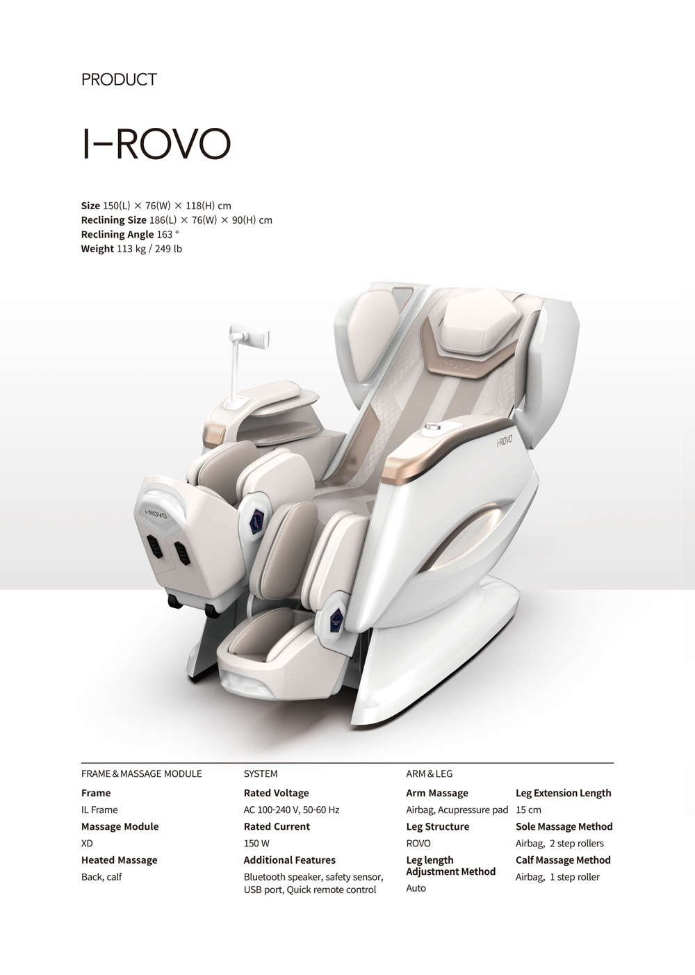 Latest releasing Intelligent App Massage chair